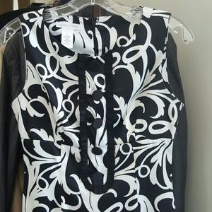 London Times Tuxedo Dress